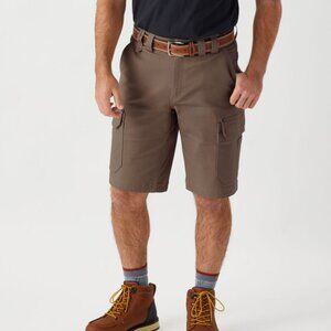 Men's DuluthFlex Fire Hose Relaxed Fit 13" Cargo Shorts color Coyote Brown